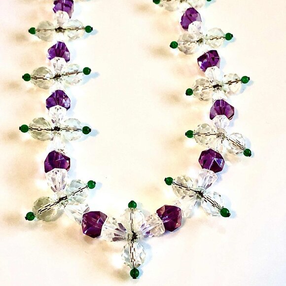 NWT ALEXANDRA’S ACCENTS Artisan 38" Crystal Beaded Crosses Necklace - Picture 3 of 4